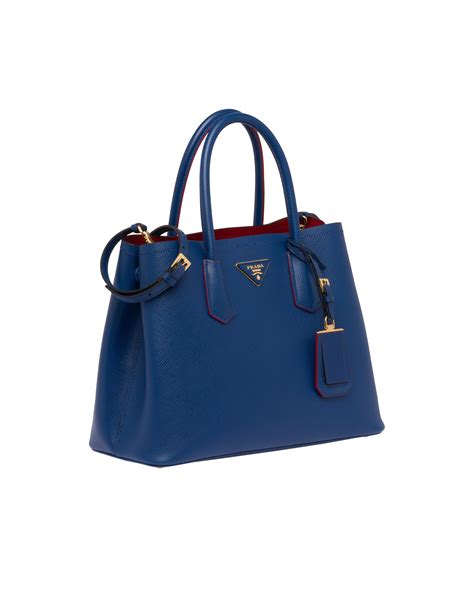 medium saffiano leather double prada bag